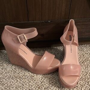 Melissa Women's Pink Wedge Sandals